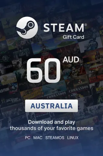 Steam Wallet 60 AUD Gift Card (Australia) - Digital key