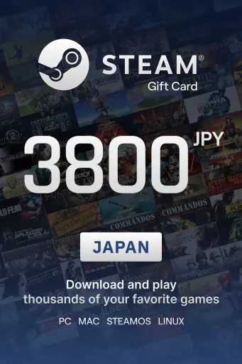 Steam Wallet 3800 JPY Gift Card (Japan) - Digital Key