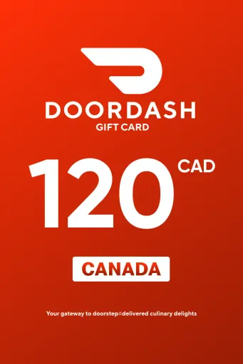 DoorDash 120 CAD Gift Card (Canada) - Digital Key