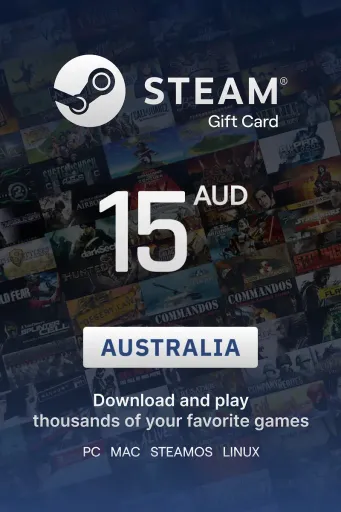Steam Wallet 15 AUD Gift Card (Australia) - Digital Key