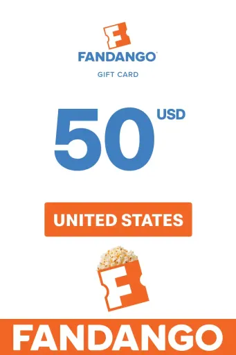 Product Image - Fandango 50 USD Gift Card (United States) - Digital Key