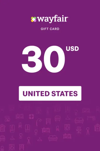 Wayfair 30 USD Gift Card (United States) - Digital Key