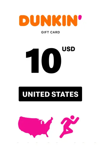 Dunkin 10 USD Gift Card (United States) - Digital Key