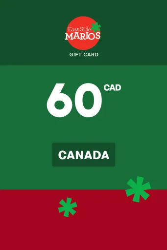 Product Image - East Side Mario's 60 CAD Gift Card (Canada) - Digital Key