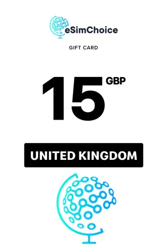 eSimChoice 15 GBP Gift Card (United Kingdom) - Digital Key