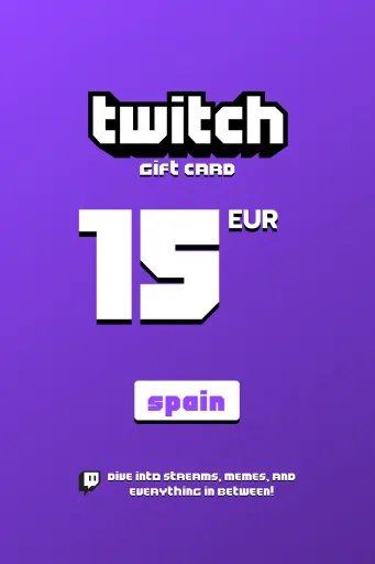 Twitch 15 EUR Gift Card (Spain) - Digital Key