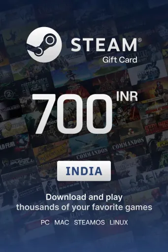 Steam Wallet 700 INR Gift Card (India) - Digital Key
