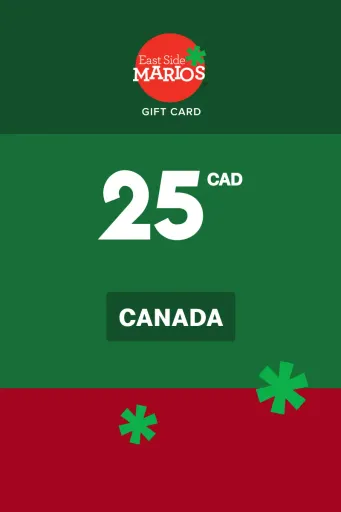 Product Image - East Side Mario's 25 CAD Gift Card (Canada) - Digital Key