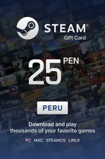 Steam Wallet 25 PEN Gift Card (Peru) - Digital Key