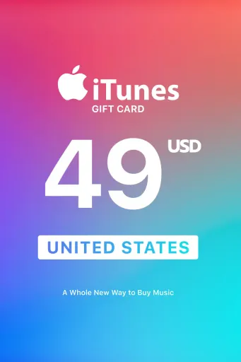 Apple iTunes 49 USD Gift Card (United States) - Digital Key