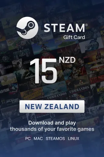 Steam Wallet 15 NZD Gift Card (New Zealand) - Digital Key
