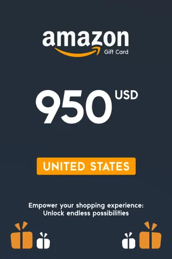 Amazon 950 USD Gift Card (United States) - Digital Key