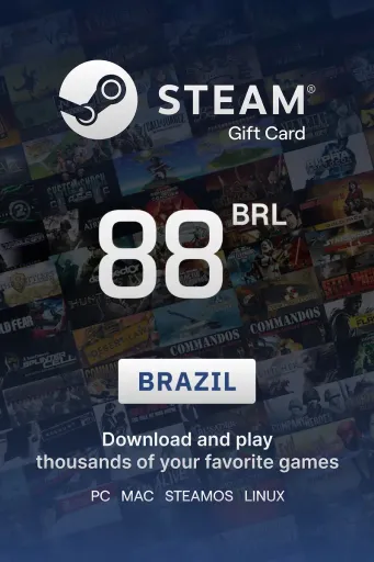 Steam Wallet 88 BRL Gift Card (Brazil) - Digital Key