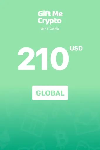 Gift Me Crypto 210 USD Gift Card (Global) - Digital Key