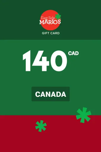 Product Image - East Side Mario's 140 CAD Gift Card (Canada) - Digital Key