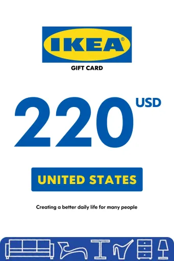 IKEA 220 USD Gift Card (United States) - Digital Key