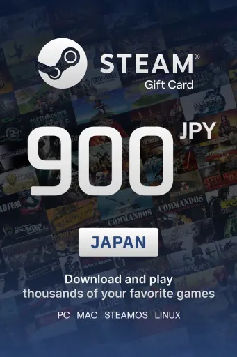Steam Wallet 900 JPY Gift Card (Japan) - Digital Key