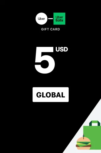 Uber & Uber Eats 5 USD Gift Card (Global) - Digital Key