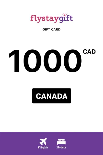 Flystay Gift 1000 CAD Gift Card (Canada) - Digital Key