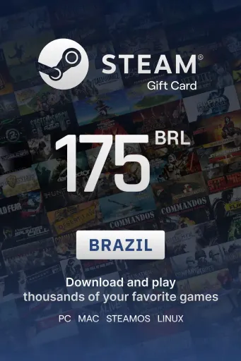 Steam Wallet 175 BRL Gift Card (Brazil) - Digital key
