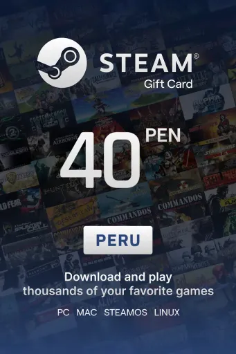 Steam Wallet 40 PEN Gift Card (Peru) - Digital Key