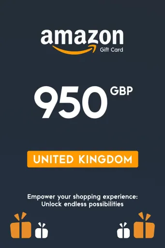 Amazon 950 GBP Gift Card (United Kingdom) - Digital Key
