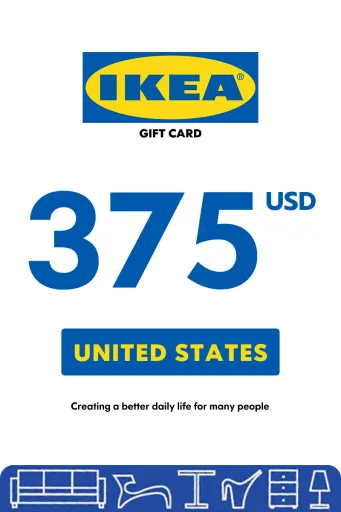 IKEA 375 USD Gift Card (United States) - Digital Key