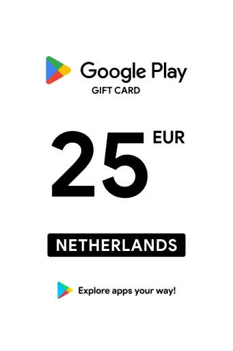Google Play 25 EUR Gift Card (Netherlands) - Digital Key
