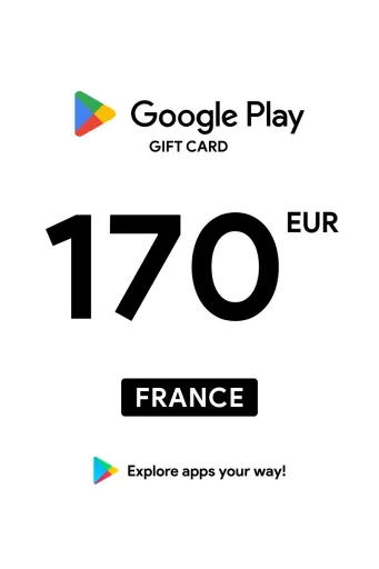Google Play 170 EUR Gift Card (France) - Digital Key