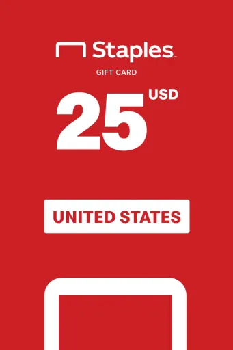Staples 25 USD Gift Card (United States) - Digital Key