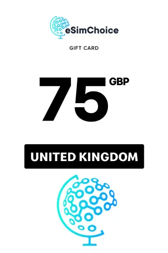 eSimChoice 75 GBP Gift Card (United Kingdom) - Digital Key