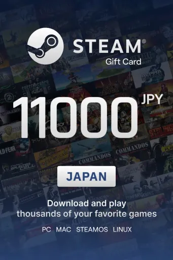 Steam Wallet 11000 JPY Gift Card (Japan) - Digital Key