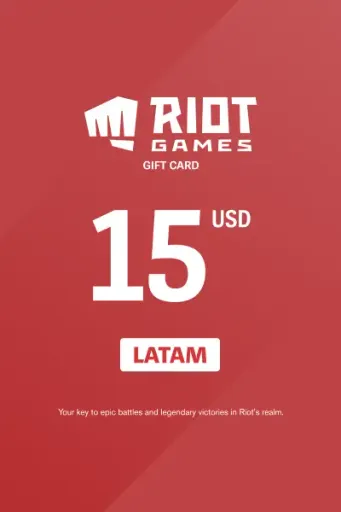 Riot Access 15 USD Gift Card (LATAM) - Digital Key