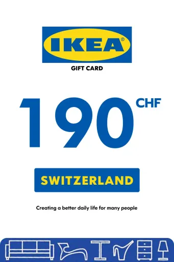 IKEA 190 CHF Gift Card (Switzerland) - Digital Key