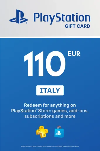 PlayStation Store 110 EUR Gift Card (Italy) - Digital Key