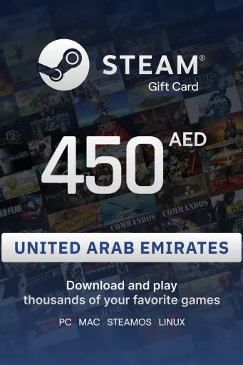 Steam Wallet 450 AED Gift Card (United Arab Emirates) - Digital key