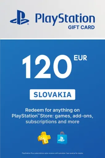 PlayStation Store 120 EUR Gift Card (Slovakia) - Digital Key