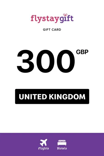 Flystay Gift 300 GBP Gift Card (United Kingdom) - Digital Key