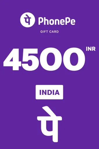 PhonePe 4500 INR Gift Card (India) - Digital Key