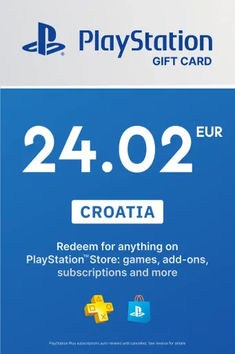 PlayStation Store 24.02 EUR Gift Card (Croatia) - Digital Key