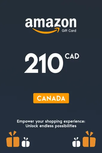 Amazon 210 CAD Gift Card (Canada) - Digital Key