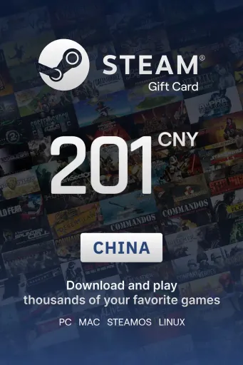 Steam Wallet 201 CNY Gift Card (China) - Digital Key