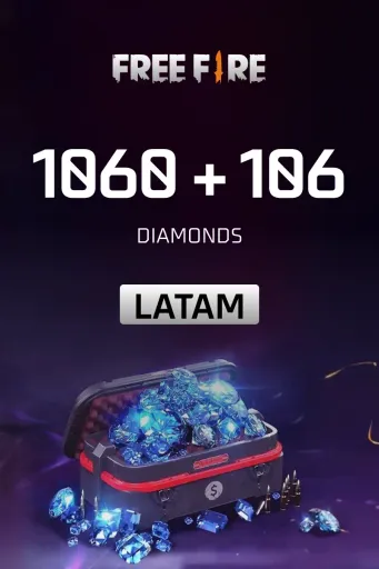 Garena Free Fire - 1060 + 106 Diamonds (LATAM) - Digital Key