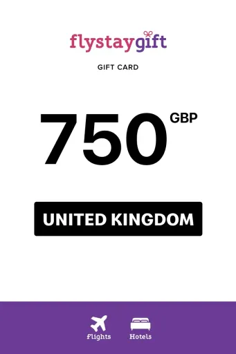 Flystay Gift 750 GBP Gift Card (United Kingdom) - Digital Key
