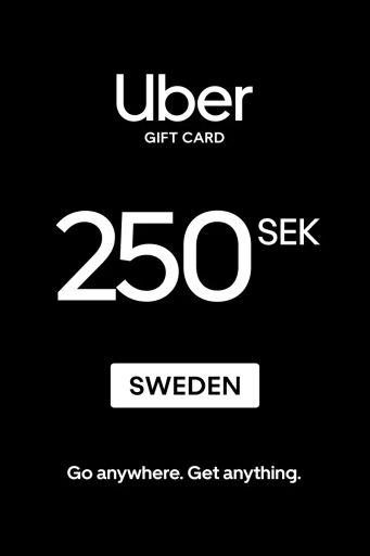 Uber 250 SEK Gift Card (Sweden) - Digital Key