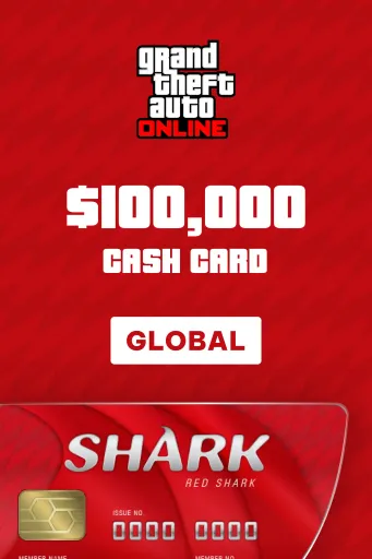 Grand Theft Auto Online: Red Shark Cash Card $100,000 (Global) (PC) - Rockstar - Digital Key