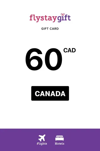 Flystay Gift 60 CAD Gift Card (Canada) - Digital Key