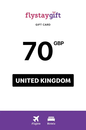 Flystay Gift 70 GBP Gift Card (United Kingdom) - Digital Key