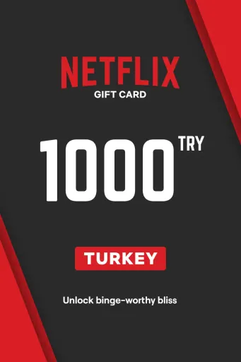 Netflix 1000 TRY Gift Card (Turkey) - Digital Key