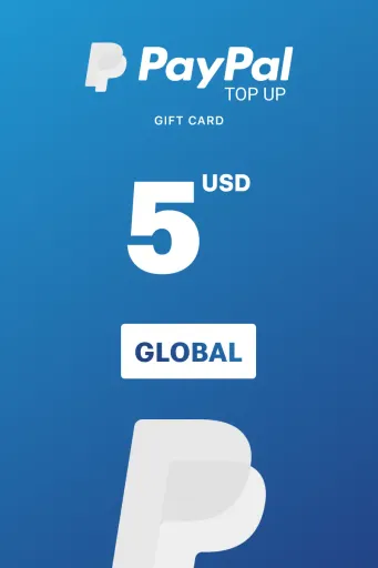 PayPal Instant Top Up 5 USD Gift Card (Global) - Digital Key